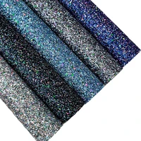 5pcs chunky glitter fabric synthetic leather shiny bow material diy earring bags bows bags accessories sequins dark leatherette