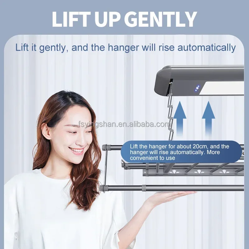 Электрическая 1-метровая алюминиевая потолочная сушилка для одежды с