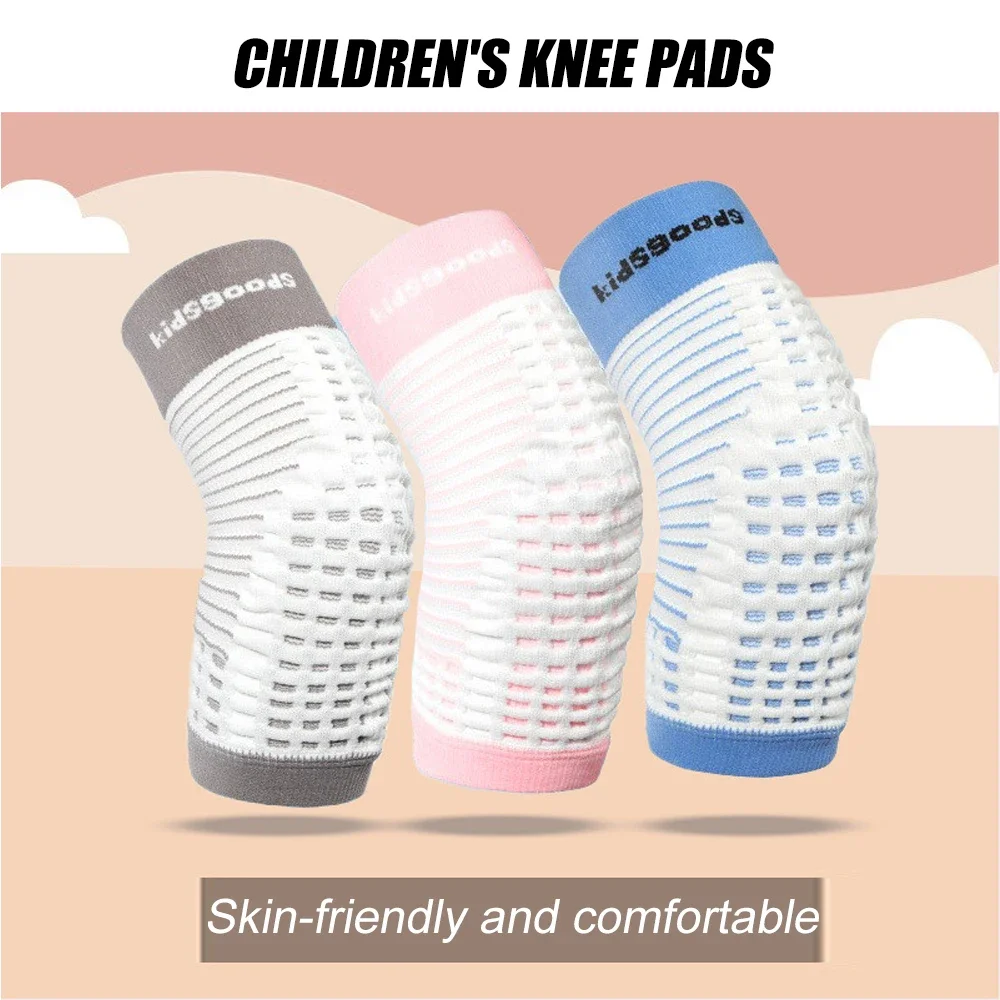 1 пара детский вязаный наколенник дышащий компрессионные наколенники для