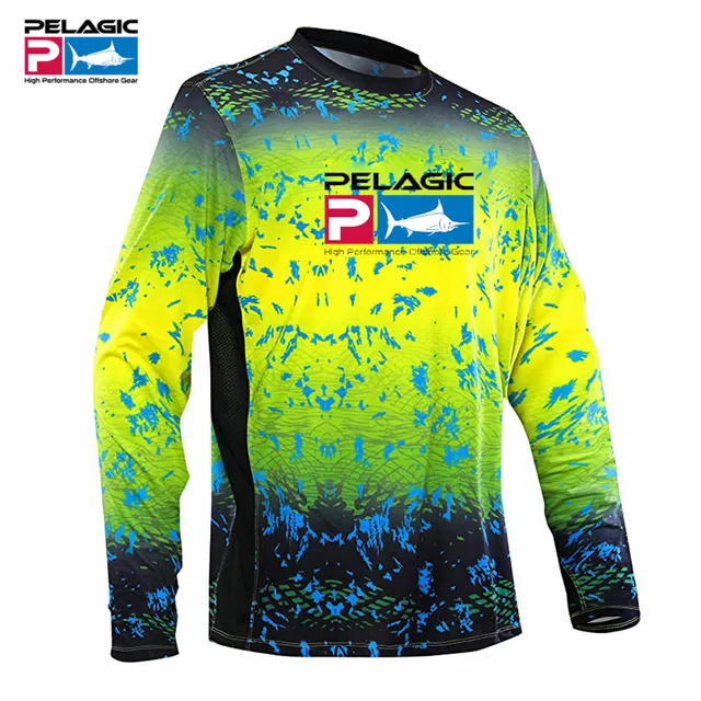Pelagic Fishing Shirt Man Long Sleeve Fishing Suit Uv Protection Angler Clothing Summer UPF 50 Quick Dry Jersey Camisa De Pesca 1