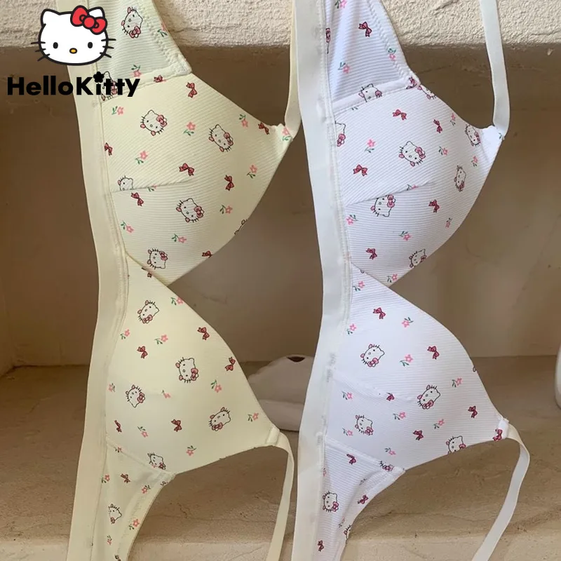 

Женский бюстгальтер, милое нижнее белье, женский топ с мультяшным рисунком, нижнее белье с маленьким бюстом, Y2k, удобные дышащие бюстгальтеры для студентов