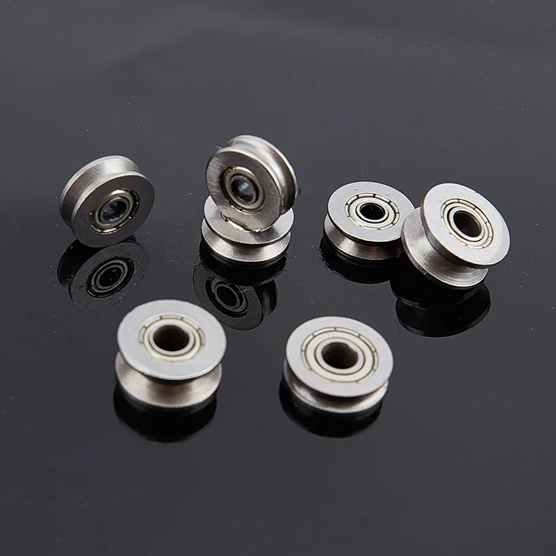 

5pcs V U Groove Roller Wheel Ball Bearings Embroidery Machine Pulley Bearing