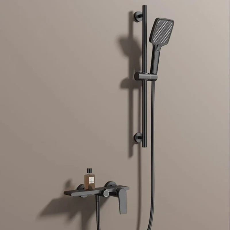 Регулируемый смеситель для душа из бронзы и латуни ванной комнаты горячей