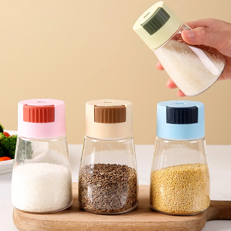 łowy przezroczysty szklany słoik kuchenny do użytku domowego narzędzia kuchenne butelka na przyprawy