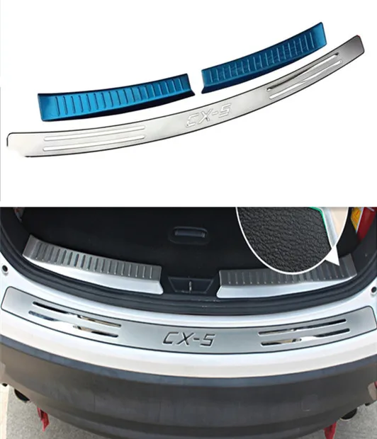For Mazda CX-5 2013-2016 stainless steel trunk threshold guard plate Welcome pedal anti-scratch protection car accessories
