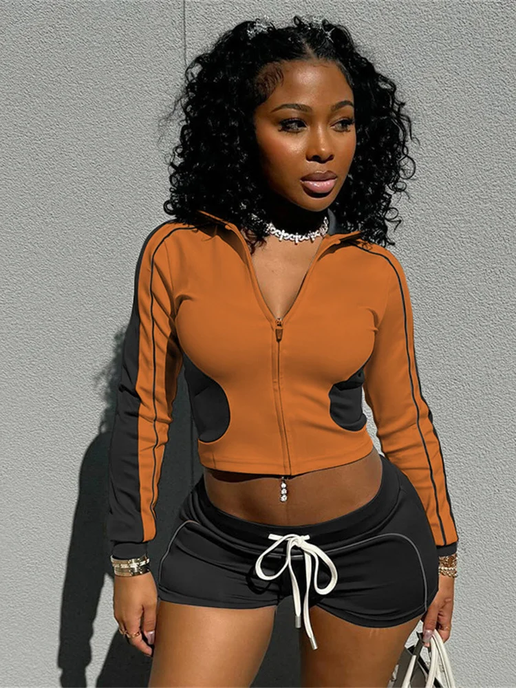 Спортивный костюм Weird Puss женский лоскутный комплект из 2 предметов осенний тренд