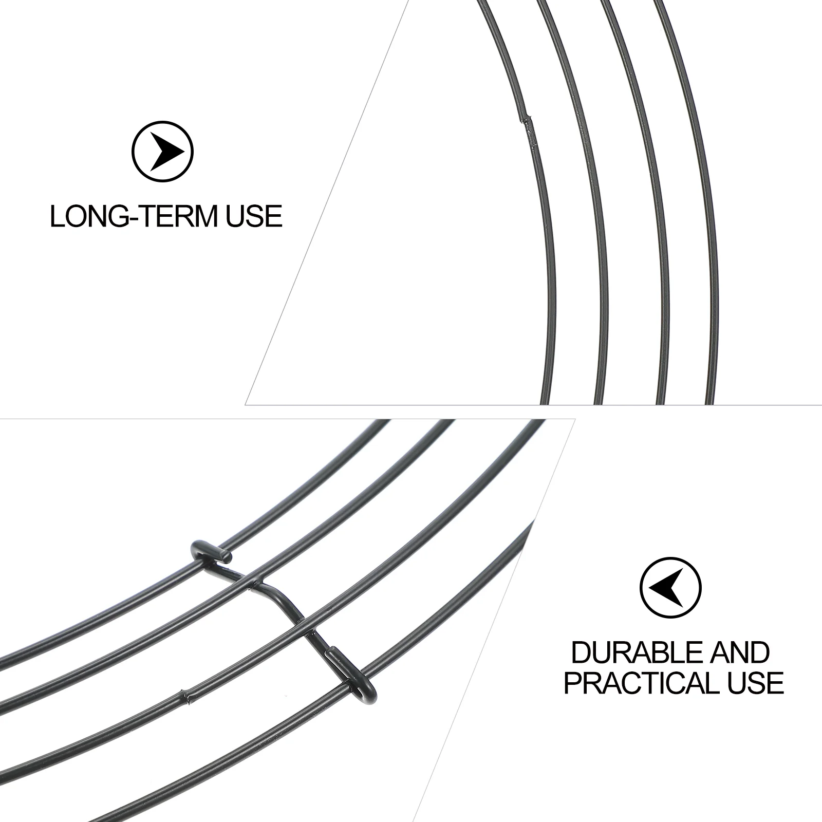 2 шт. рождественские проволочные венок принадлежности для изготовления колец