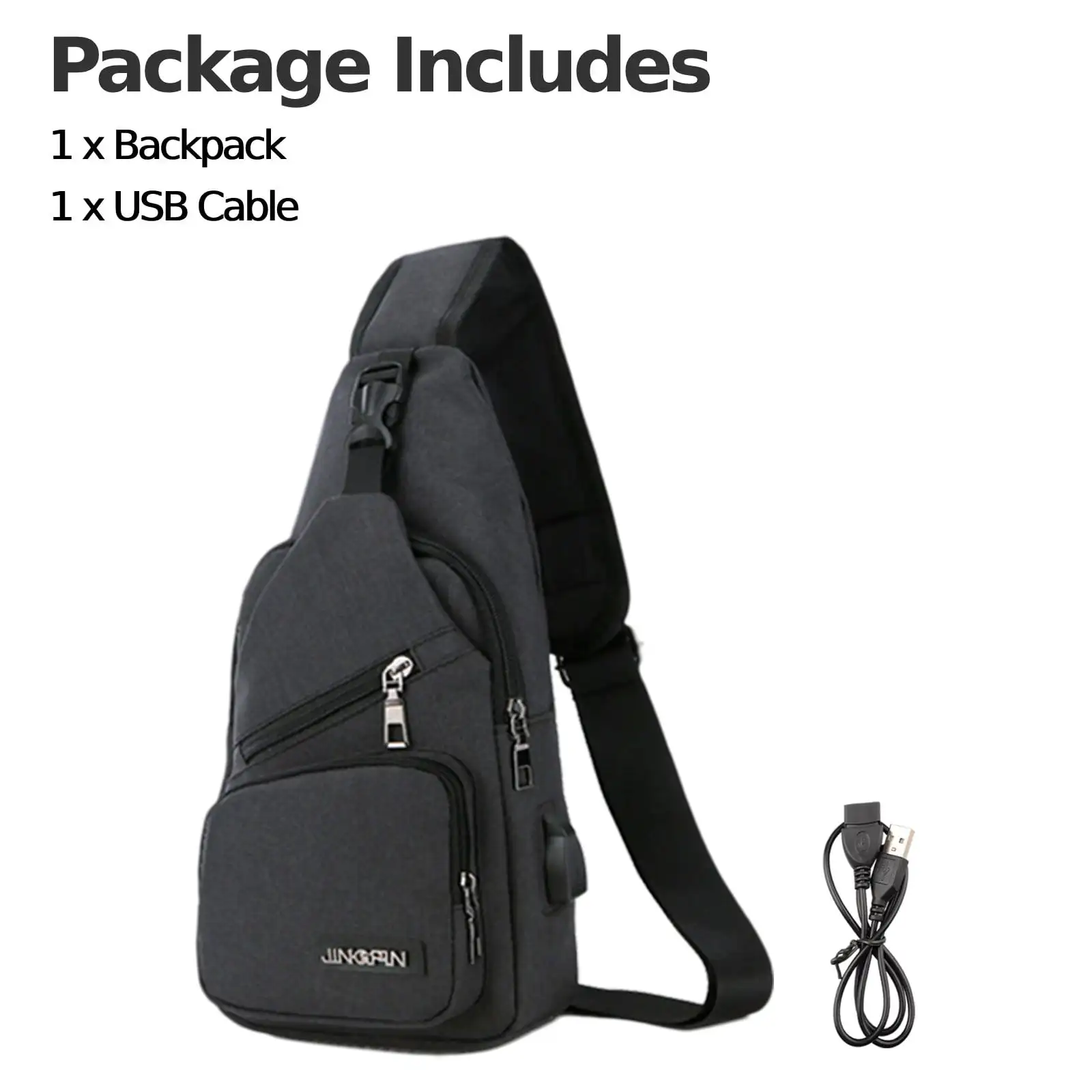 Sling Backpack, Chest Shoulder Bag, Multipurpose Crossbody Purse for Men and Women, Anti Theft Outdoor Chest Bag, Travel Hiking