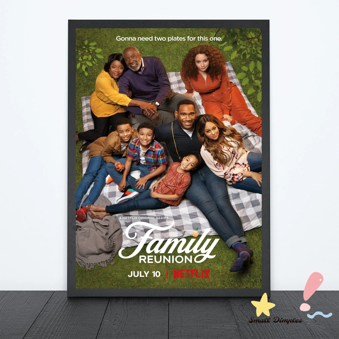 

Семейный Реюньон, классический кинопостер, холст, Художественная печать, украшение для дома, настенная живопись (без рамки)