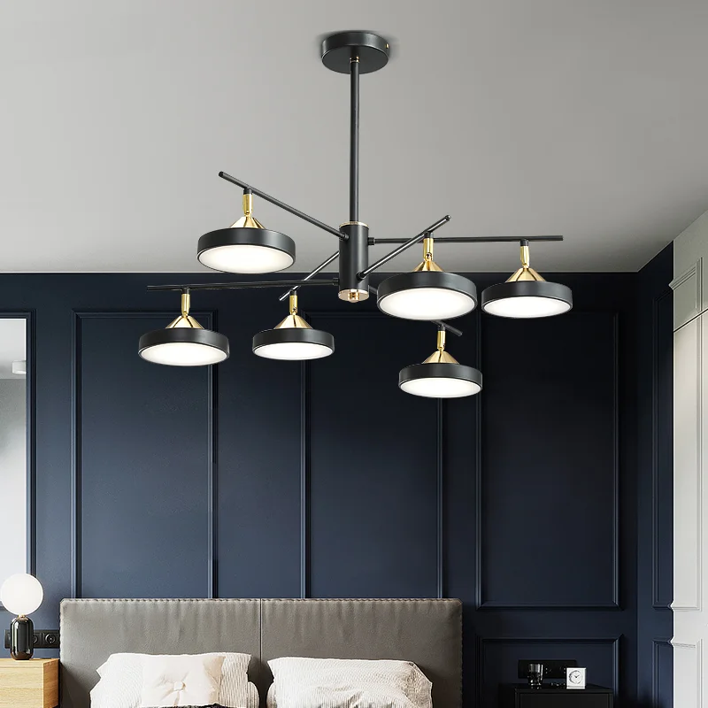 

Современные искусственные подвесные светильники для спальни, гостиной, фойе, коридора, акриловое железное освещение человеческого тела, многоголовочные лампы для дома