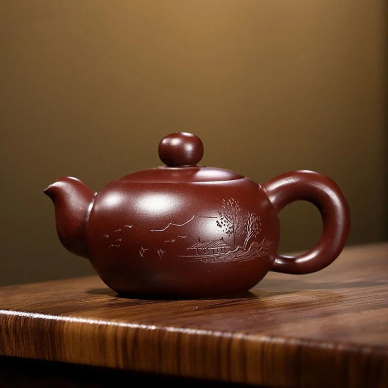 

Чайник ручной работы Zhu с фильтром из глины, 140 мл