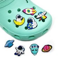 space series astronaut alien sneakers shoe buckles pvc decorative accessories cute cartoon decoration single sale wholesale gift