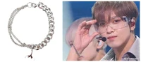 kpop same style bracelet alloy chain splicing whale tail jewelry hip hop accessories jewelry gift jisung jeno fan collection