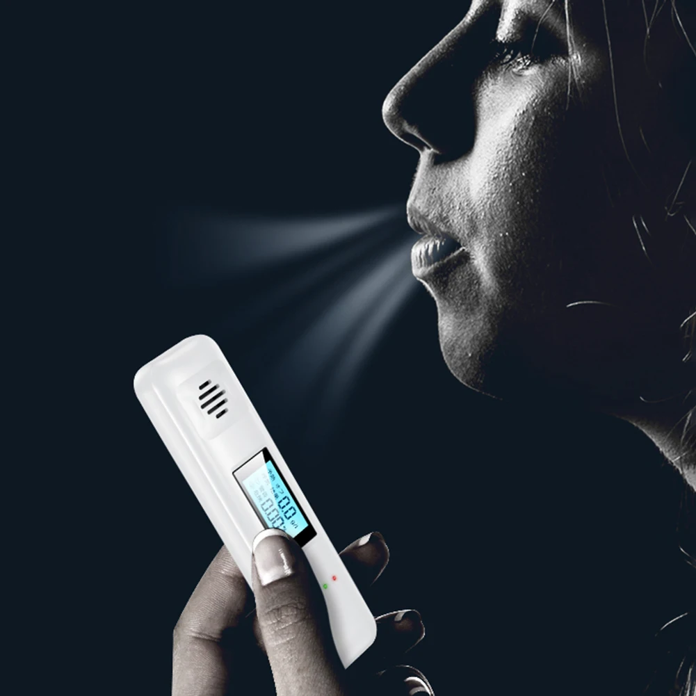 

Автомобильный анализатор алкоголя, профессиональный анализатор дыхания, Бесконтактный ЖК-дисплей, портативная зарядка, инструменты для те...