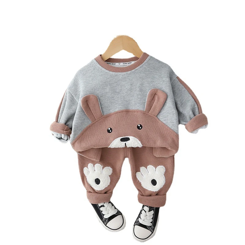 

New Spring Autumn Baby Clothes Children Boys Girls Sports T-Shirt Pants 2Pcs/Sets Toddler Casual Cotton Costume Kids Tracksuits