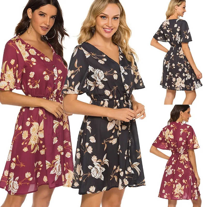 

New Style Mesh Patchwork Pink Flowers See Through Short Dress Birthday Party Celebrate Dress Nightclub Women Embroidery Dress