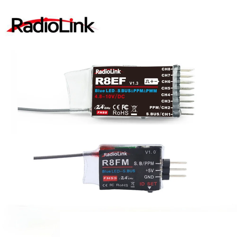 Приемник RadioLink R8EF/R8FM 8CH, 2000 метров, Дистанция управления, ШИМ PPM SBUS сигналы, выход для T8FB T8S RC6GS V2 RC4GS