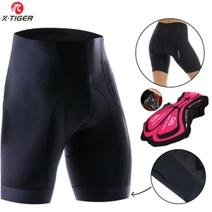Женские велосипедные шорты X-Tiger Coolmax 5D, Суперэластичные ударопрочные, с гелевыми вставками, для горных велосипедов