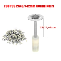 200pcs 25mm37mm42mm round nails diameter 7 3mm wall fastener fire nails for manual mini nail gun rivet gun tool accessories