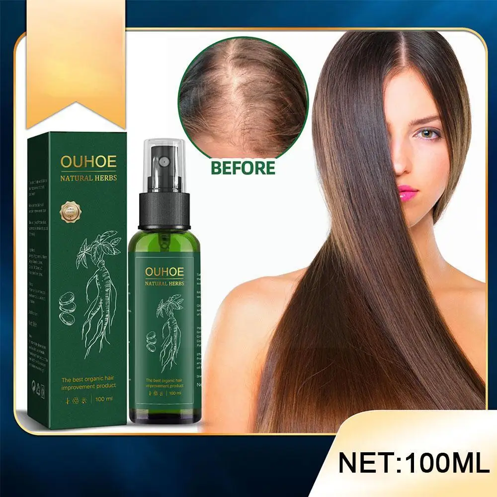 Three Scouts Ginseng Hair Growth Products Fast Growing Hair Essential Oil Beauty Hair Care Prevent Hair Loss Oil Scalp Treatment