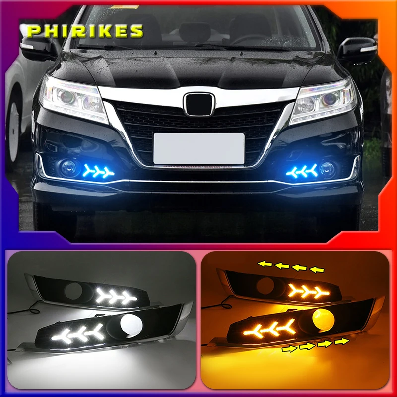 

1 комплект автомобильных противотуманных фар в сборе для Honda CRIDER 2016 2017 светодиодсветодиодный дневные ходосветильник огни передний бампер указатели поворота