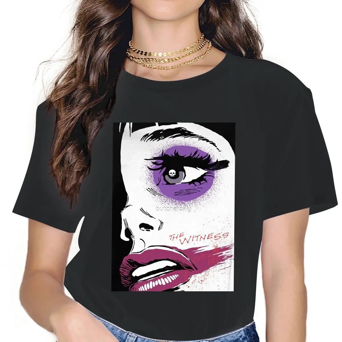 

Женская футболка из 100% хлопка, с коротким рукавом и круглым вырезом