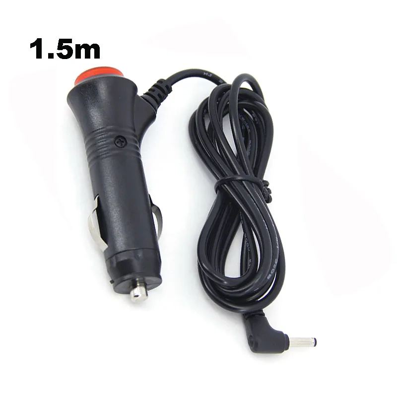

DC 12V DC 3,5mmx1,35mm 3,5mm Вилка Автомобильный адаптер питания прикуривателя 1,5 м 3 м с кабелем включения/выключения для GPS-радар-детектора M