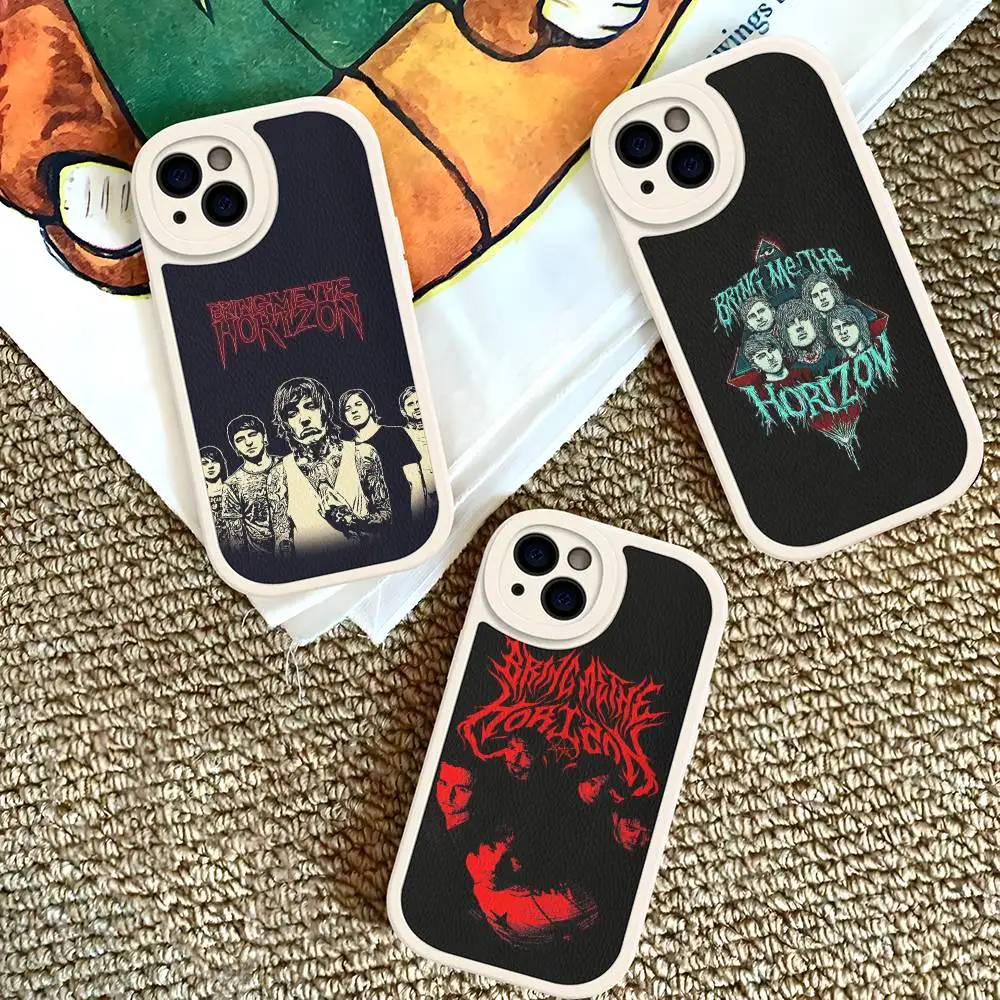 Фото Чехол для телефона Bring Me The BMTH Horizon из кожи для iPhone 16 15 14 17 Pro Max 11 12 Mini Plus, мягкий чехол-накладка №2