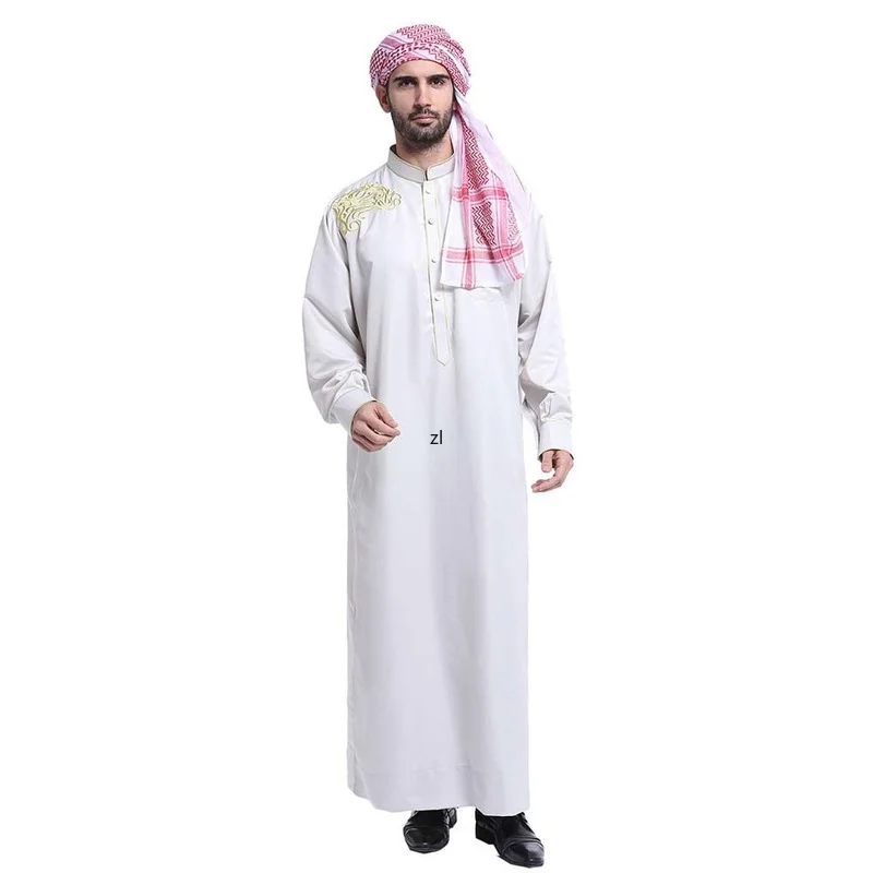 Men Fashion Ramadan Men's Robe Clothing New Middle East Arabian Robe Indian Robe Spring Summer 2022 Kaftan Moroccan Saudi Office