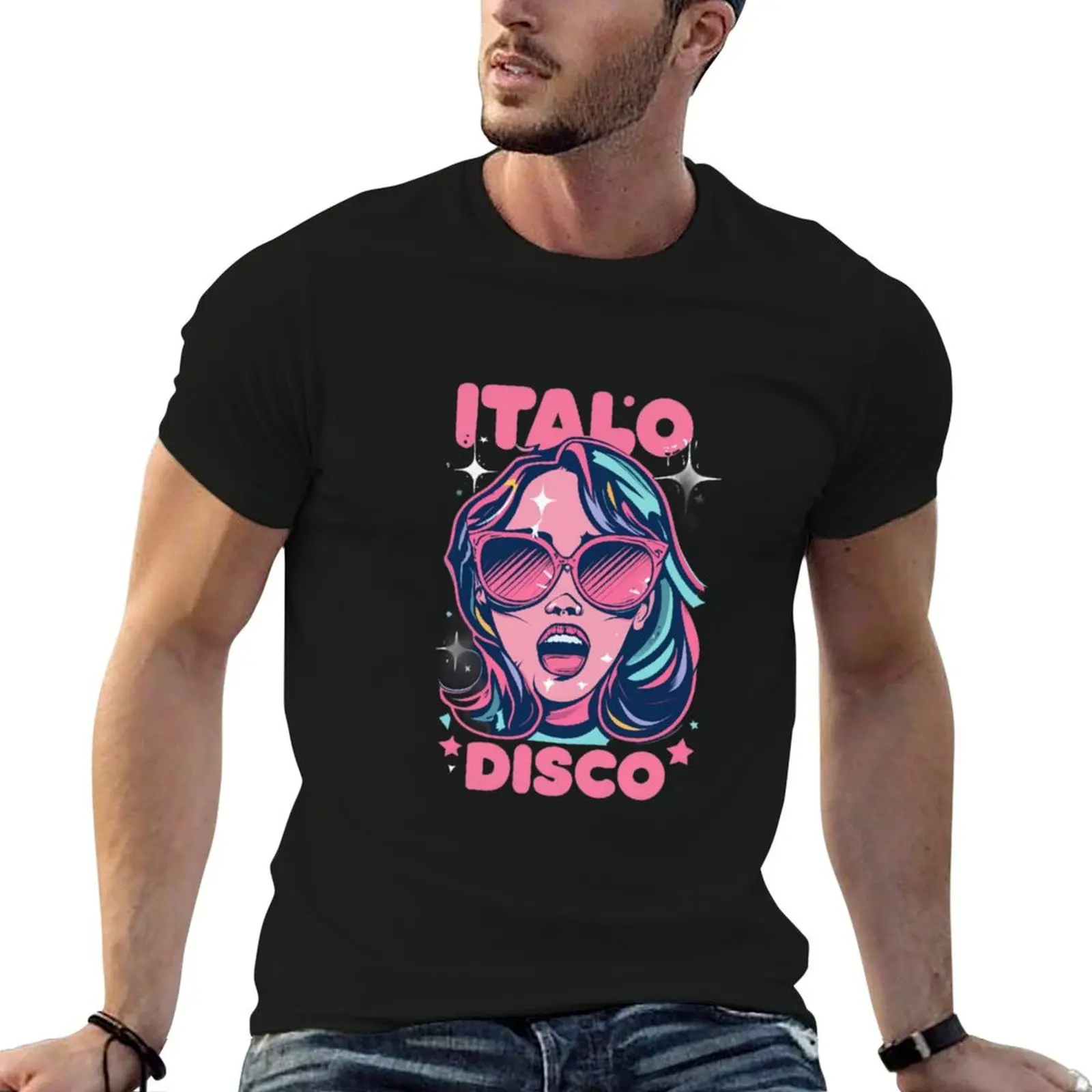 Футболка Fiesta Retro Italo Vibes Disco милые топы дизайнерские рубашки винтажные футболки