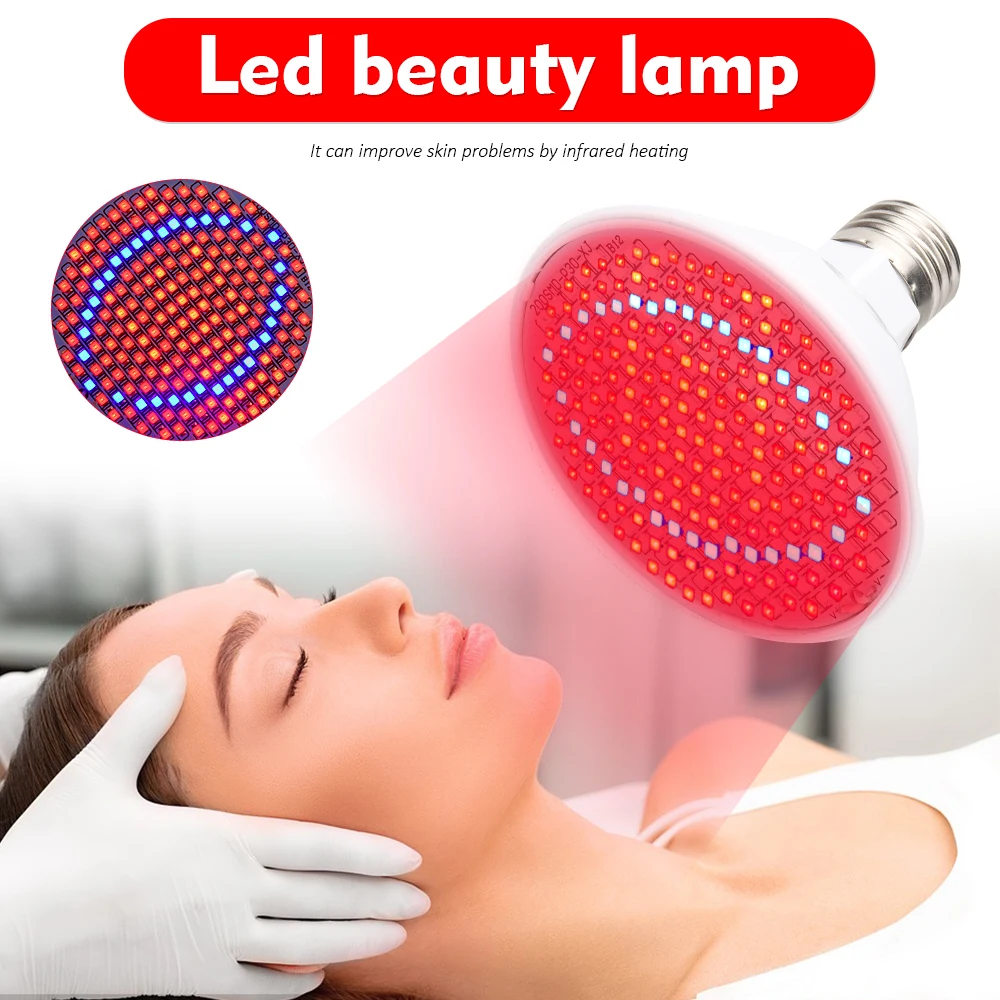 

Антивозрастная красная светодиодная терапия Deeps Красный 660 нм и Ближний Инфракрасный 850 нм Светодиодная лампа для красоты всего тела и всего...