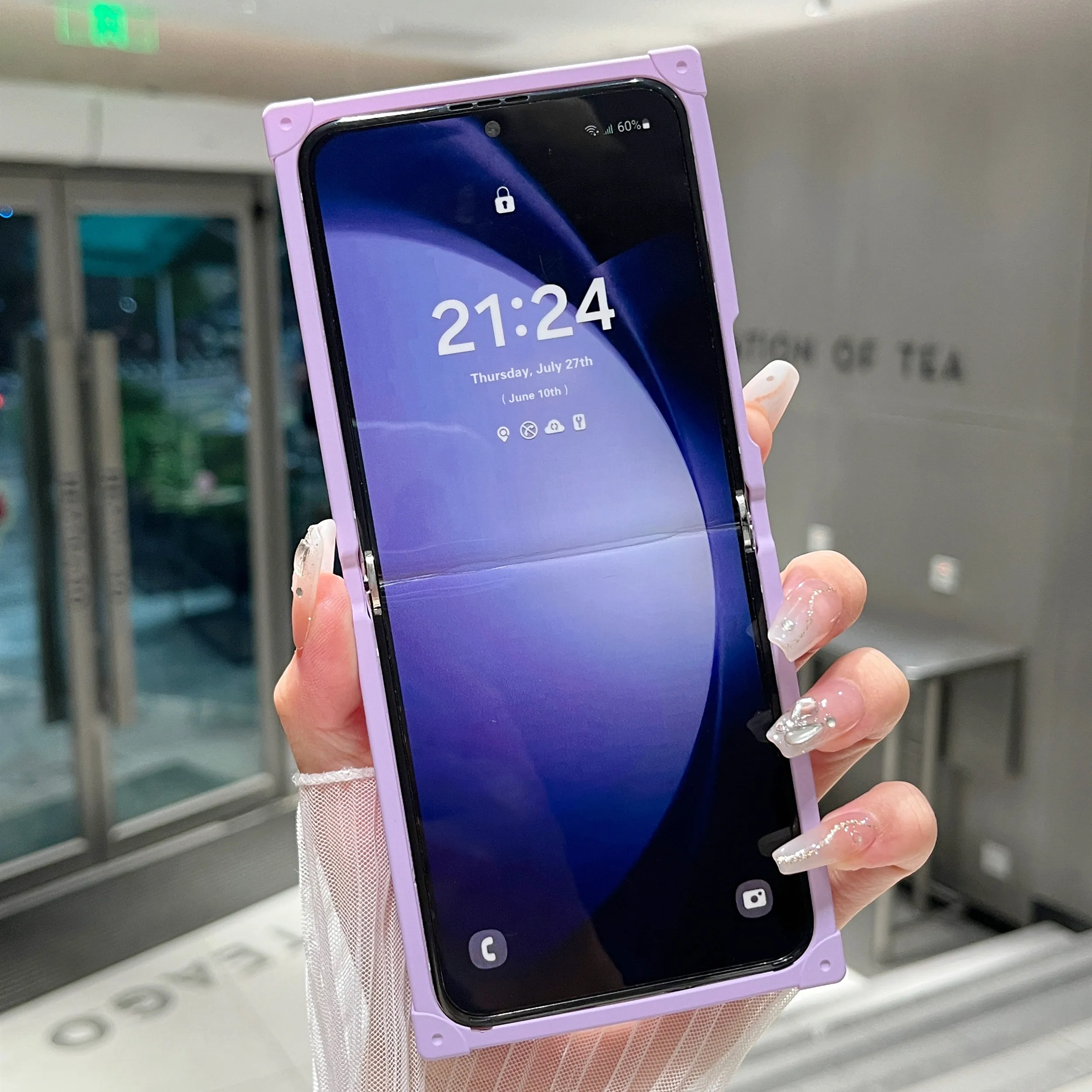 Глянцевый защитный чехол для Samsung Galaxy Z Flip 5 4 3 ZFlip5