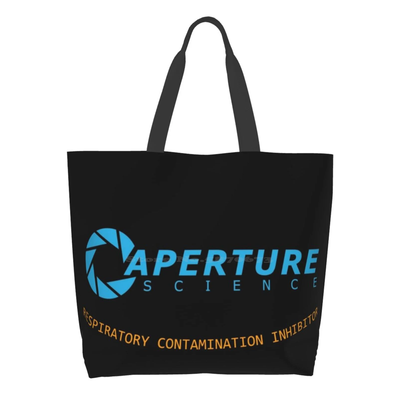 

Aperture Science Respiratory Contamination Inhibitor Shopping Bags Girls Fashion Casual Pacakge Hand Bag Aperture Science
