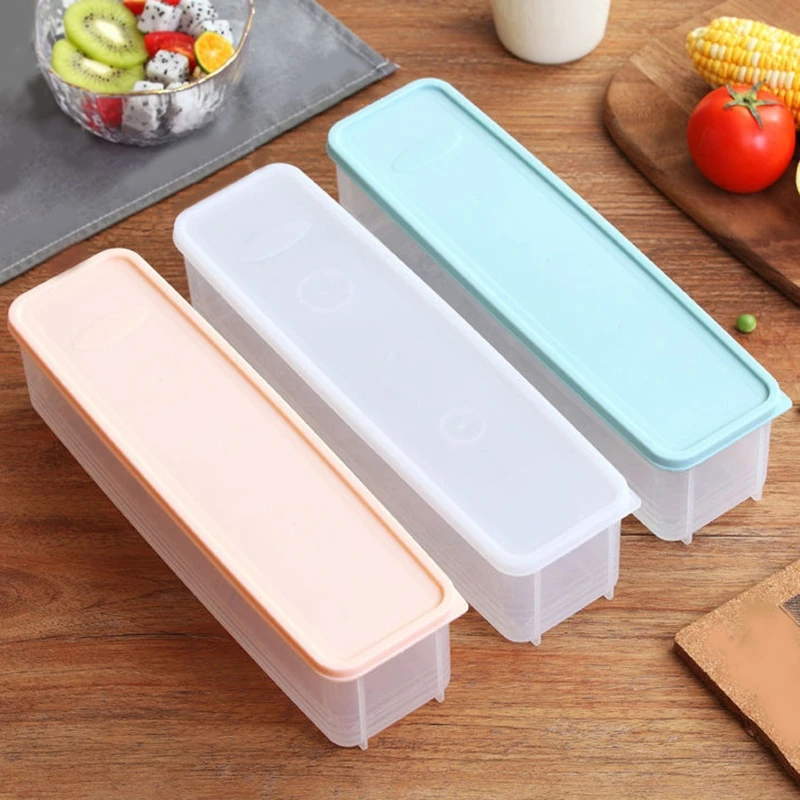 

Moisture-proof Household Noodle Translucent Storage Box Airtight Spaghetti Box with Lid Plastic Clear Fruit Container