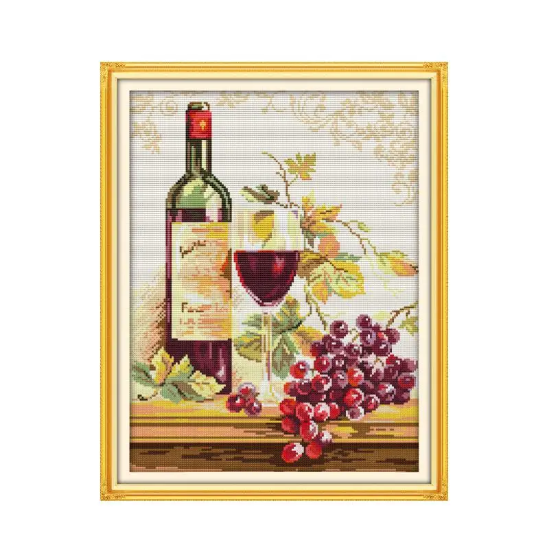 

Joy Sunday Cross Stitch Kits Still Life Painting Printing Stamped 14CT 11CT Counted Fabric Handmade Embroidery Needlework Sets