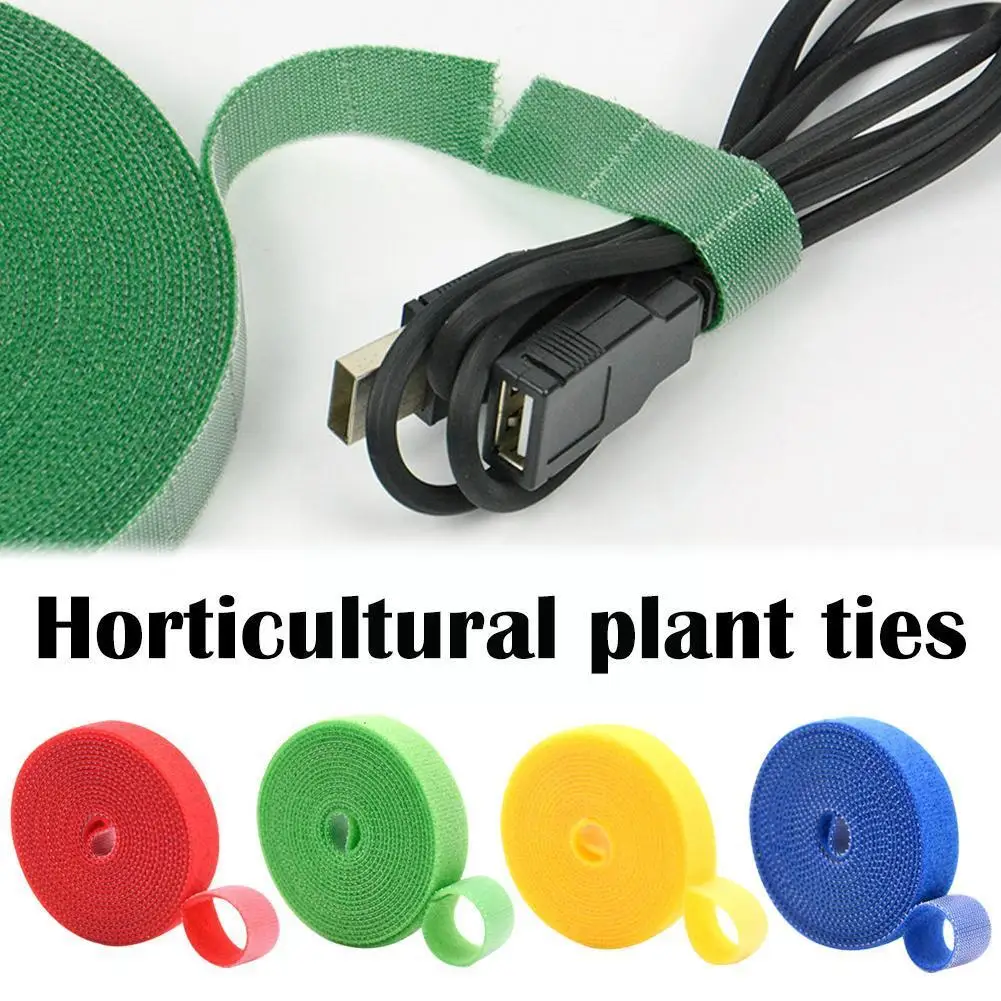 

Plant Bandage Hook Tie Adjustable Plant Support Reusable Fastener Tape Reusable For Garden Flowers Home Accessories Wholesa L4B8