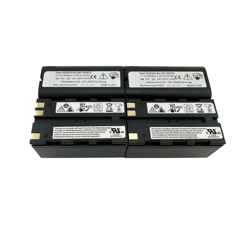 4 шт. GEB222 аккумулятор 7 В 6000 мАч для тахеометра Leica GPS системы TS02/06/09/12/16 ATX1200 1230