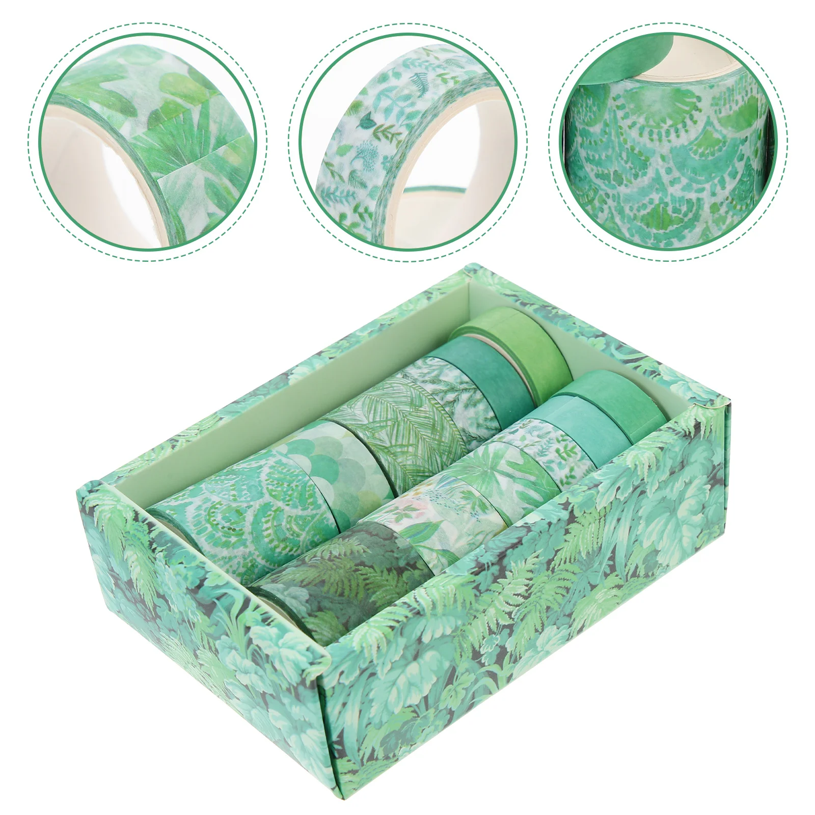 

12 Rolls Paper Craft Tape Diy Hand Account Tape Bronzing Washi Tape Wrapping Washi Tape Flower Scrapbook Label