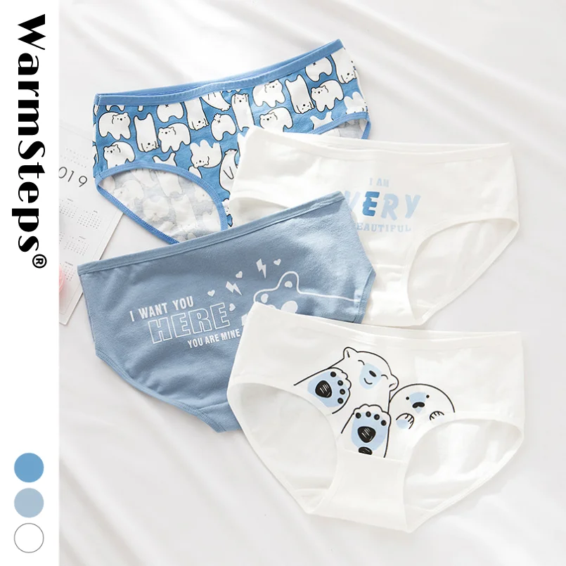 Трусики WarmSteps для молодых девушек с мультяшным рисунком милое - Цена: 0.97