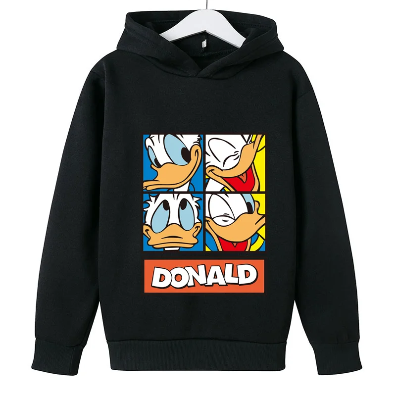 

Disney Donald Duck Sweatshirt Clothing Baby Boys Girls Long Sleeve Donald Duck Pullover Toddler Sweater Autumn Hoodie Clothes