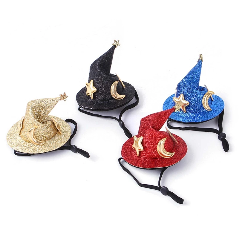 

Pet Halloween Hair Accessories New Pet Funny Decoration Halloween Selling Cute Wizard Hat Hairpin Clip Dog Grooming