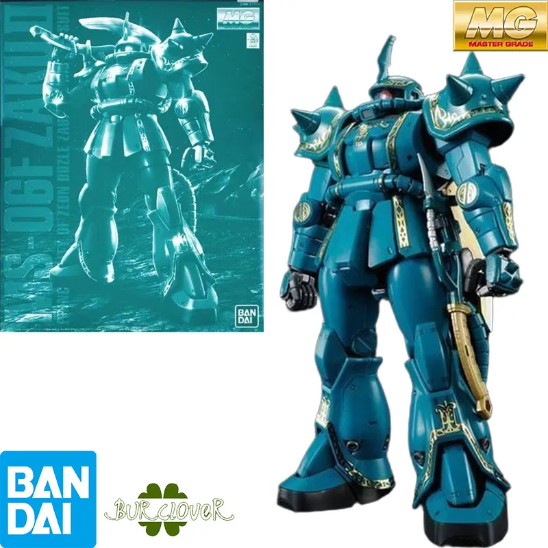Фото Bandai оригинальная MG ZakuII Dozle Zabi Custom MS-06F 1/100 аниме фигурка в сборе модель игрушки подарки для детей GUNDAM №1