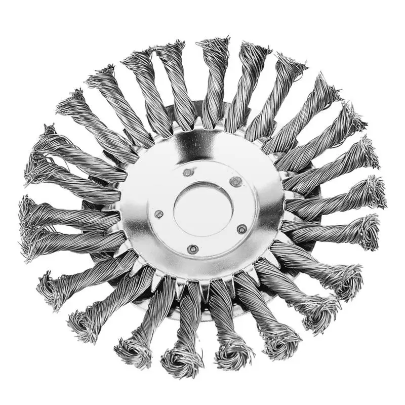 

Головка триммера из стальной проволоки, портативная Головка триммера, щетка, резак 6 дюймов из стальной проволоки, триммер, удаление сорняков, вращающаяся щетка для сорняков
