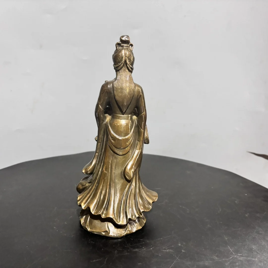 Медная статуя античная Чистая латунь девять хвостов лиса фея девичья украшения