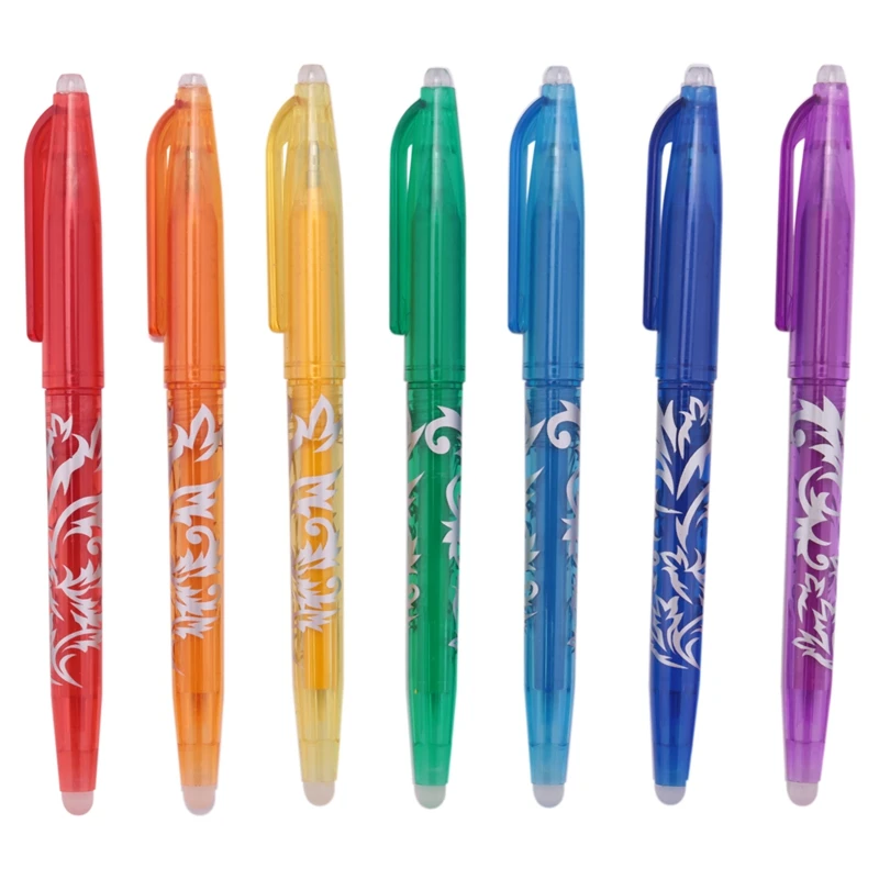 

Erasable Gel Pens 12 Pack - 0.5 Mm Erasable Rollerball Set With Thermosensitive Ink, For Children And Adults For Writing