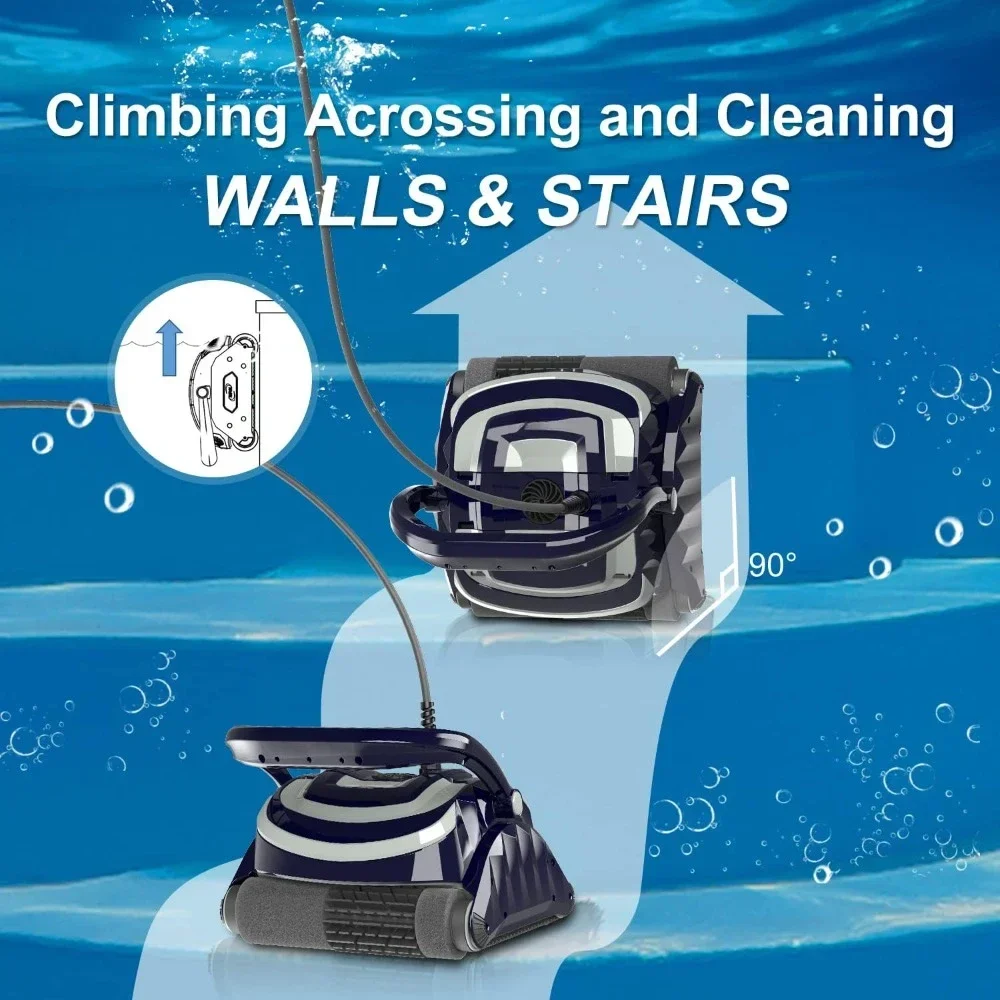 Роботизированный очиститель для бассейна наземных бассейнов длиной до 55 футов