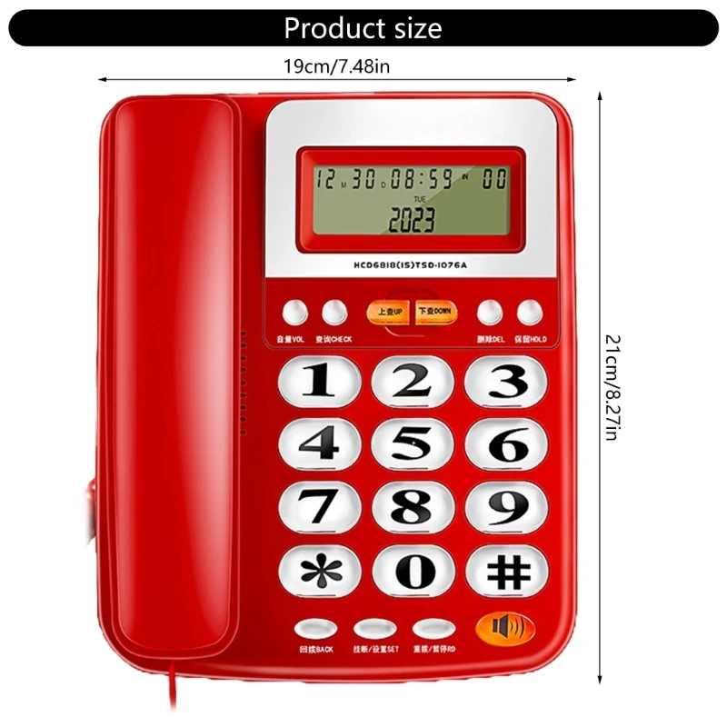 Офисный стационарный телефон с дисплеем вызывающего абонента для бизнеса и