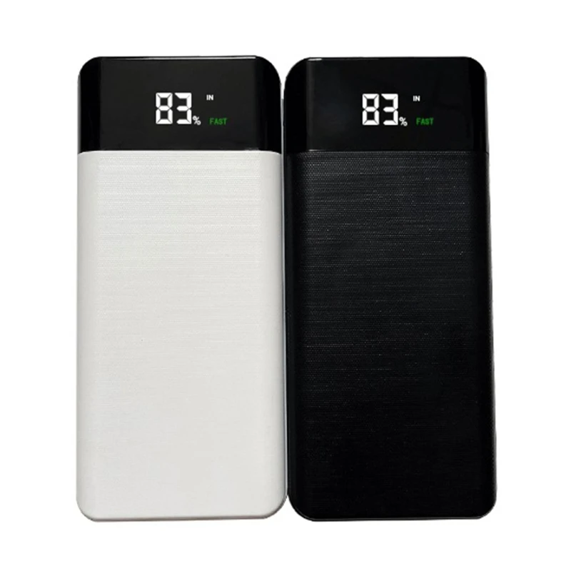 

LCD Display 7x18650/18700/20700/21700 Battery Case Power Bank Shell External Box QC3.0 FAST Charge Powerbank Protector 55KC