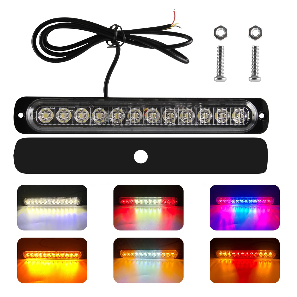 

12 LED strobe Warning light led strobes for car truck light police lights LED TRAILER LIGHT Flashing Tail light led Side light