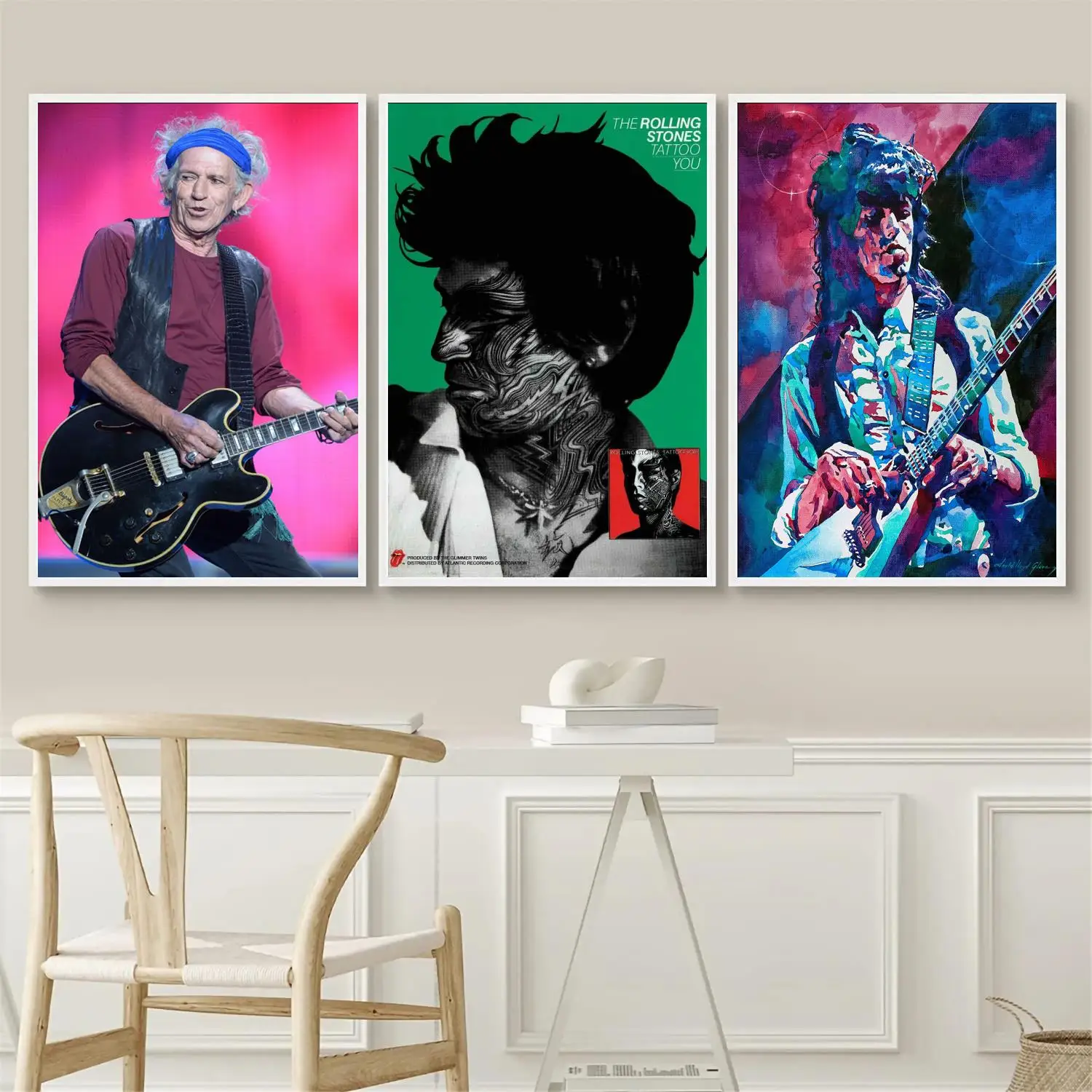 

Keith Richards Band Poster Wall Art 24x36 Canvas Posters Decoration Art Poster Personalized Gift Modern Family bedroom Painting